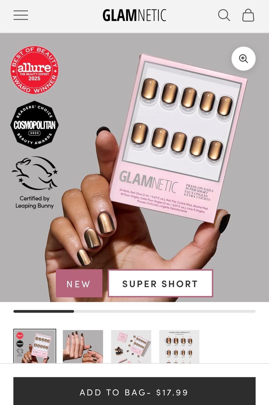 New Glamnetic Gems collection release - super short enstatitr